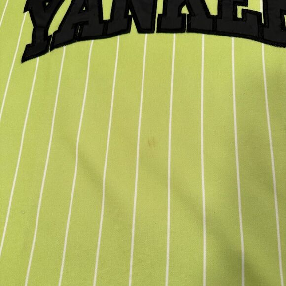 Vintage Russell Athletic New York Yankees MLB Baseball Jersey Green XXL Men Rare - Picture 6 of 12